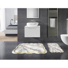 Mijölnir Juego de Alfombrillas de Baño Gris